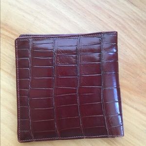 TRAFALGAR MENS BIFOLD ALLIGATOR WALLET